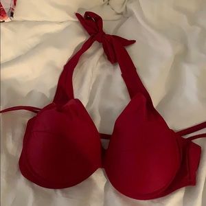 Maroon bikini top